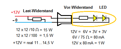 So ihr Chefelektroniker - Widerstand bei Umbau LED auf LED Blinker ...